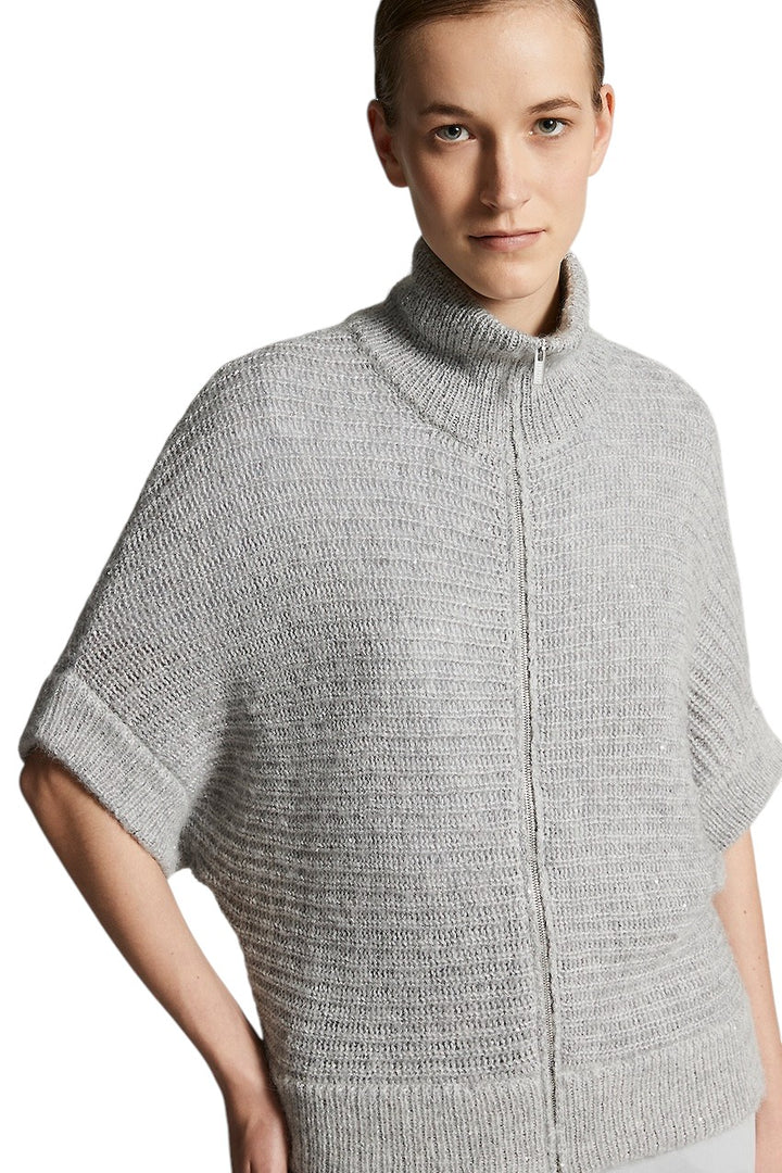 Peserico gilet dames grijs A99352F03 9197A 76A