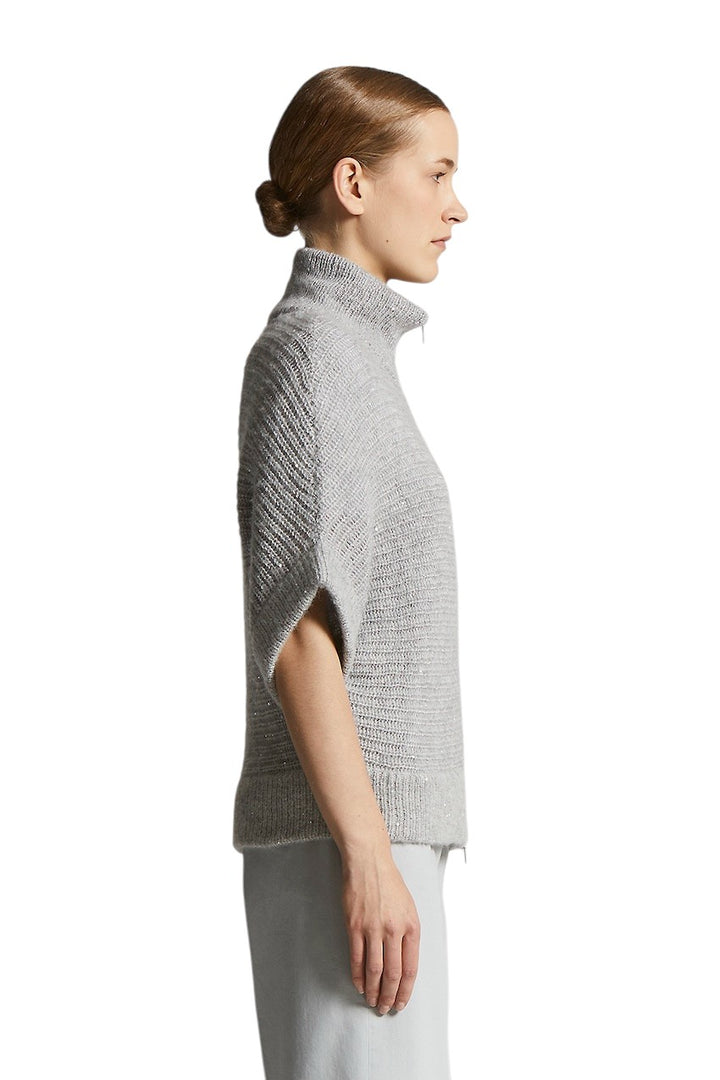 Peserico gilet dames grijs A99352F03 9197A 76A