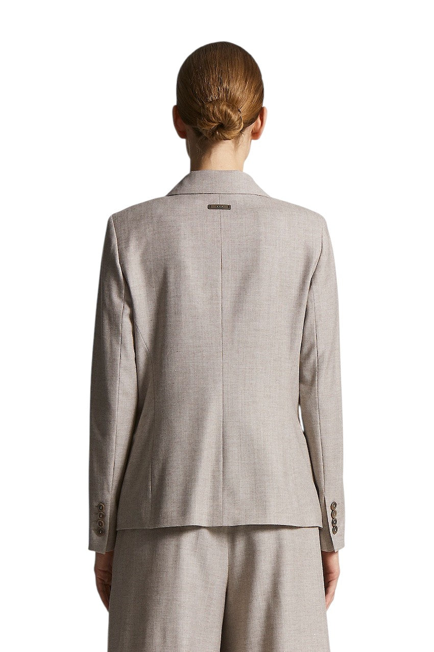Peserico vest dames taupe A01901 06413 947