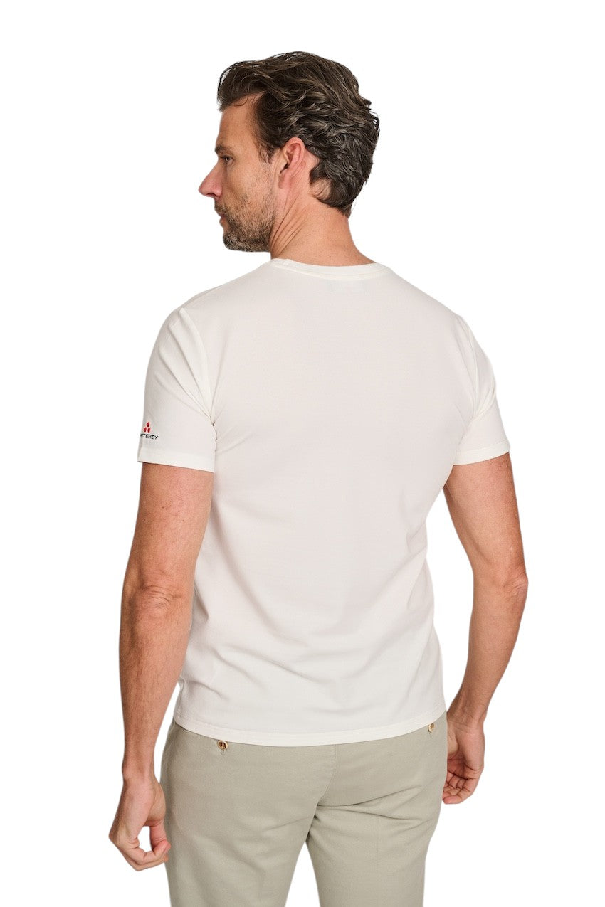 Peuterey t-shirt korte mouwen heren wit PEU5470 99012182 730