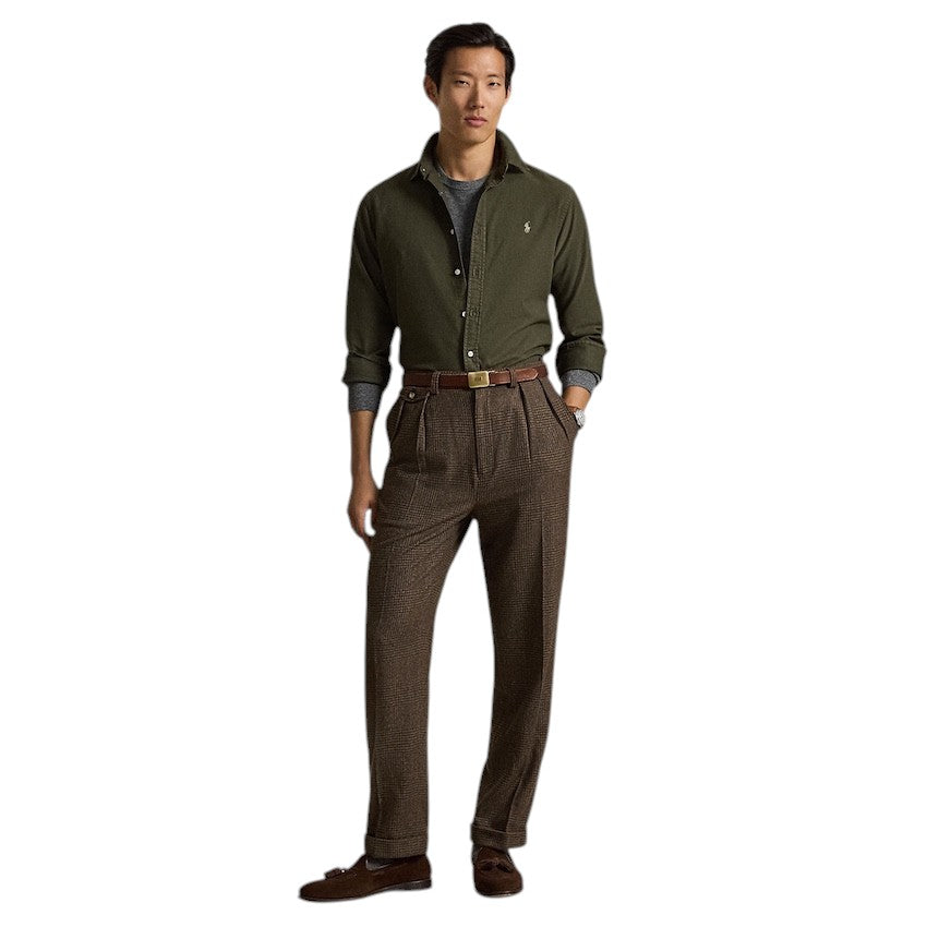 Polo Ralph Lauren Men hemd lange mouwen heren olijf 710804257510
