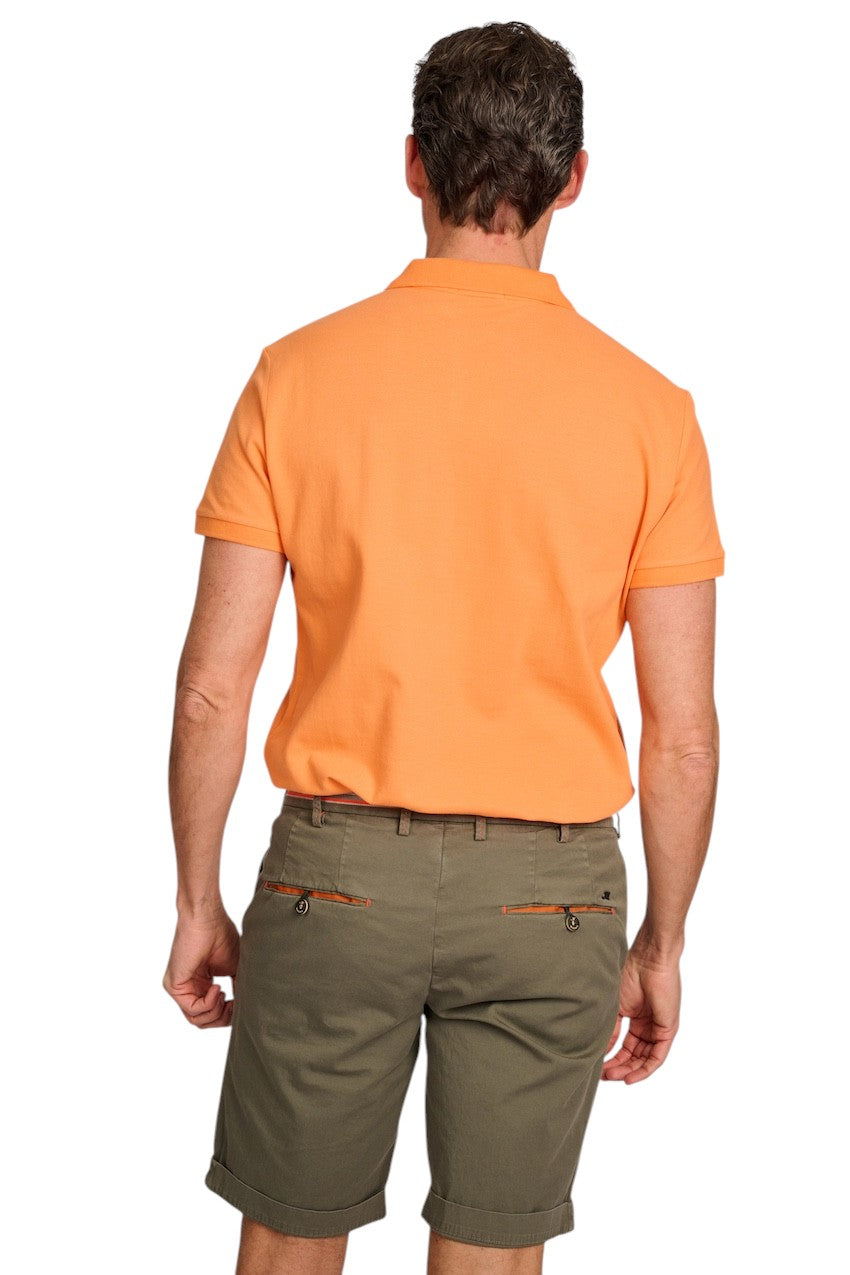 Polo Ralph Lauren Mænd Poloshirt korte ærmer orange custom slimfit til mænd