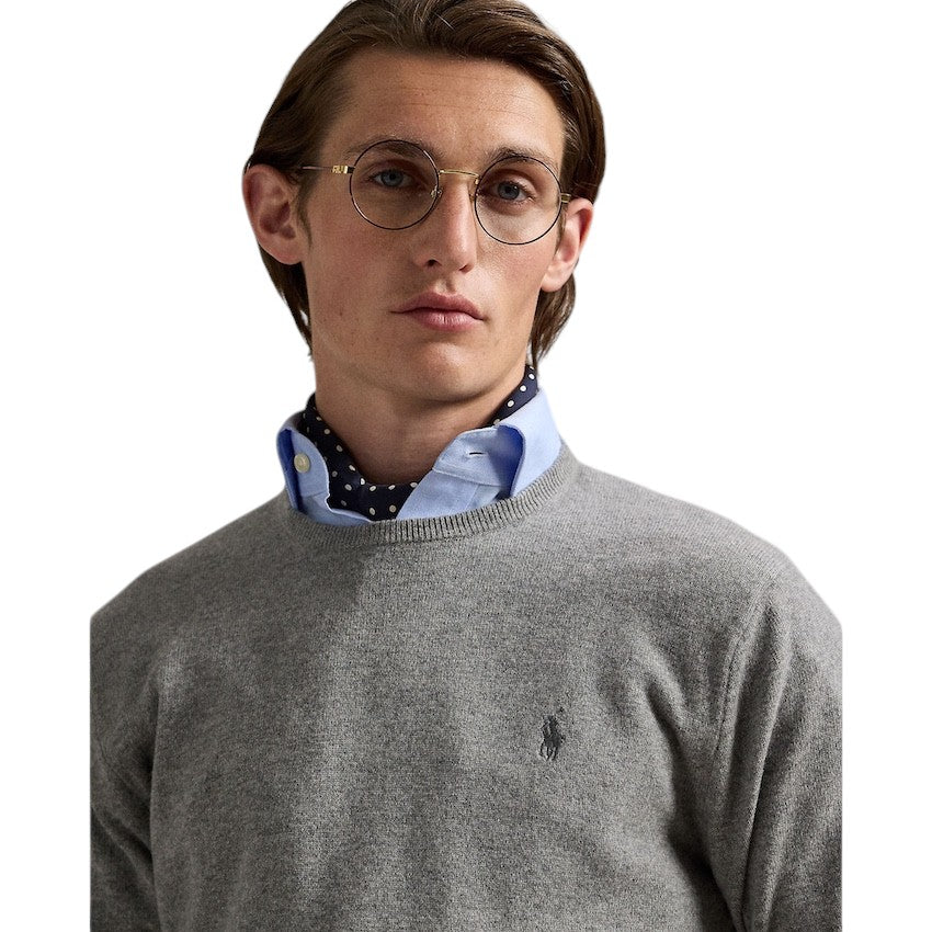 Polo Ralph Lauren Men pull trui ronde hals heren grijs 710974148002.
