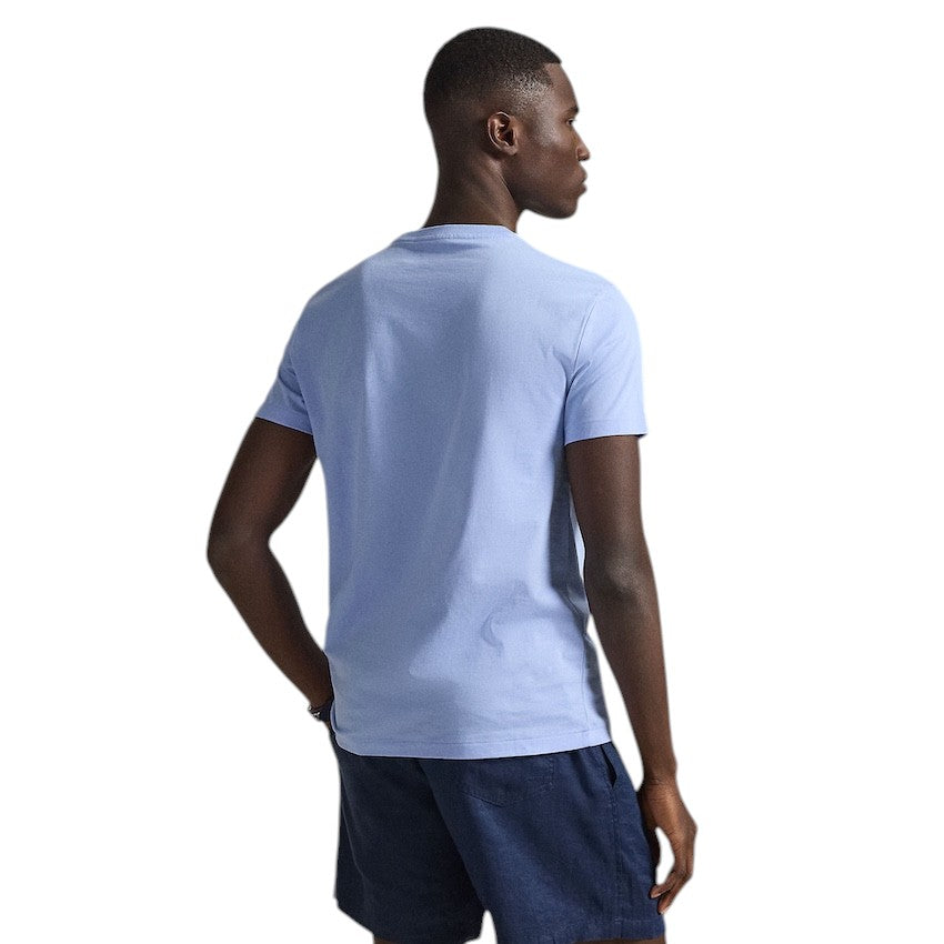 Polo Ralph Lauren Men t-shirt korte mouwen heren licht blauw custom slim fit 710671438020