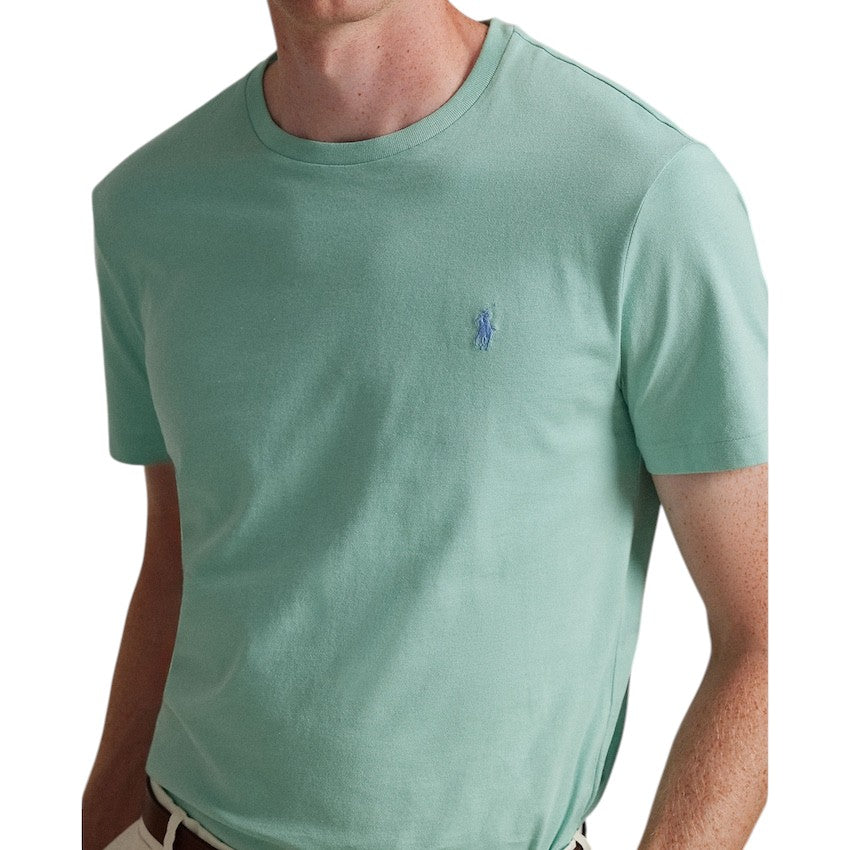 Polo Ralph Lauren Men t-shirt korte mouwen heren licht groen Custom slim fit 710671438507