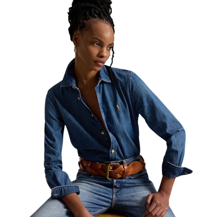 Polo Ralph Lauren Women blouse lange mouwen dames denim 211969458001