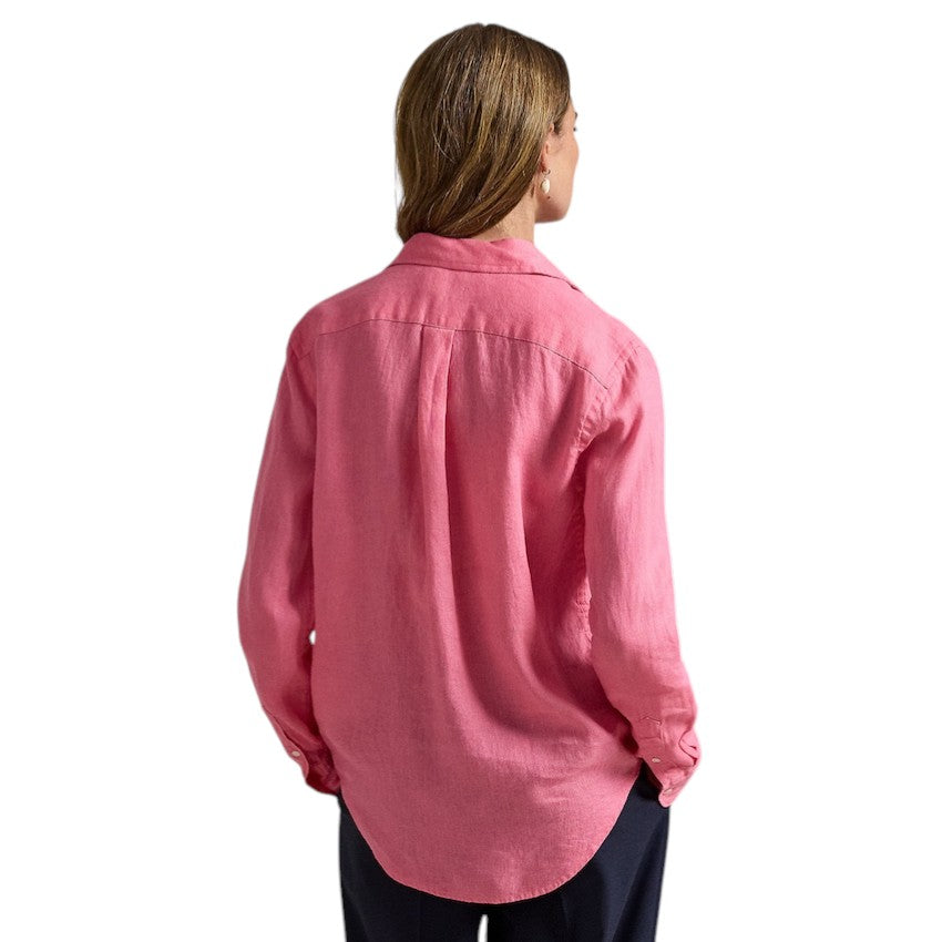 Polo Ralph Lauren Women blouse lange mouwen dames roze classic fit 211970730504