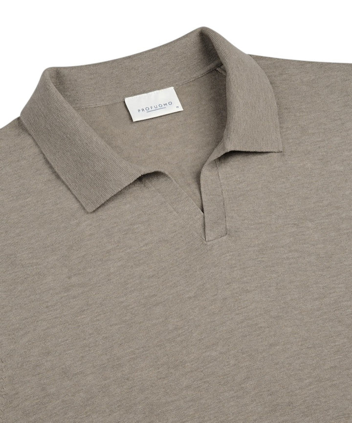 Profuomo polo shirt korte mouwen heren beige PPXD10006A