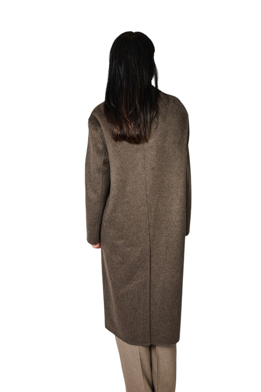 The Dynamis  Studio mantel jas dames bruin DS24F26