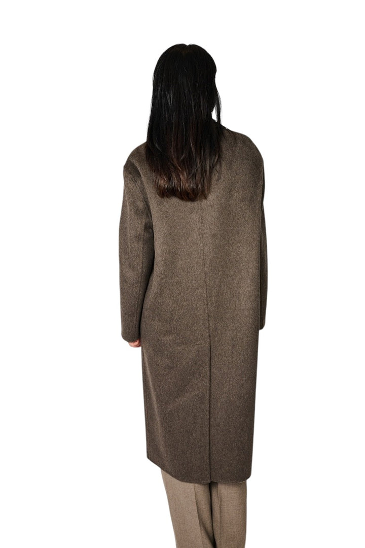 The Dynamis  Studio mantel jas dames bruin DS24F26