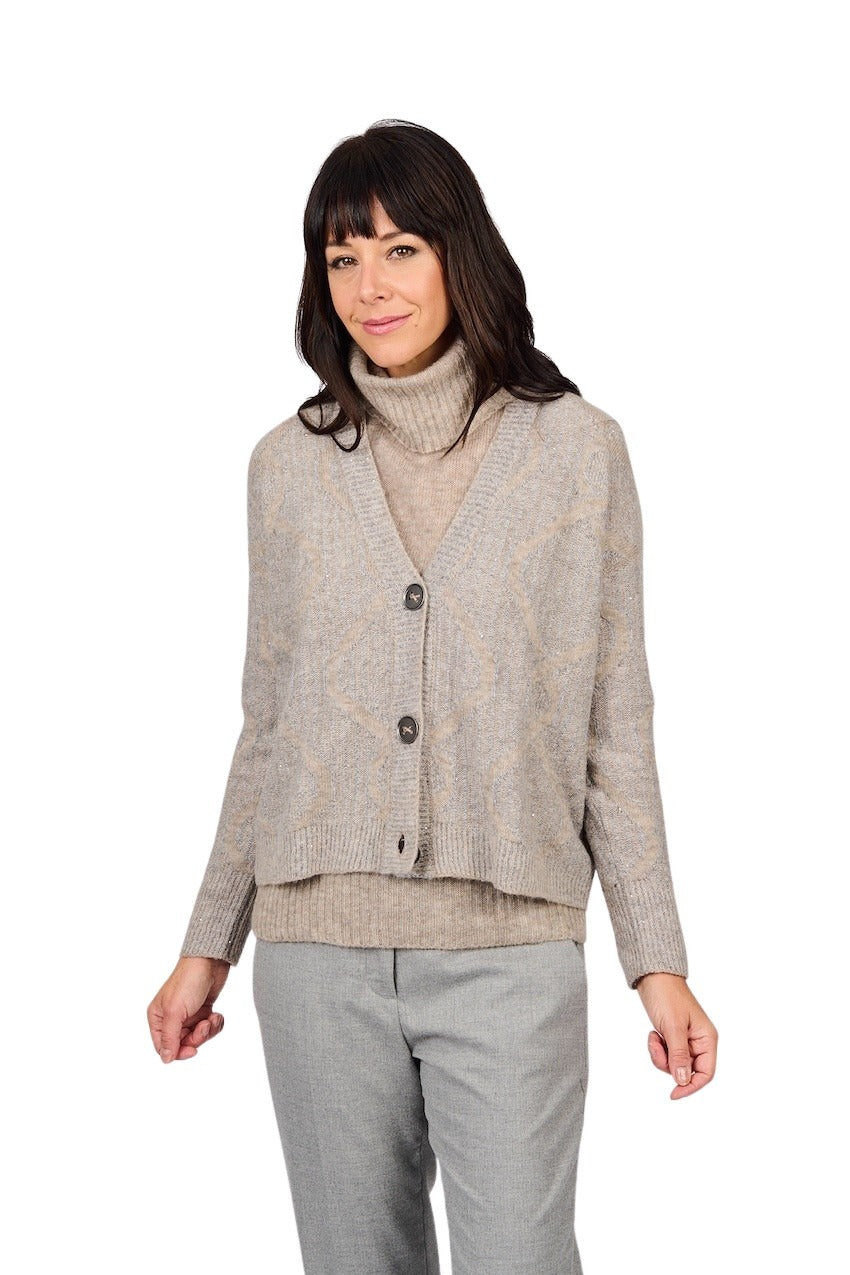 Tonet gilet dames taupe