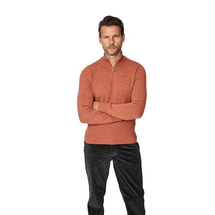 Gran-Sasso-Men-Pullover-Herren-rostrot